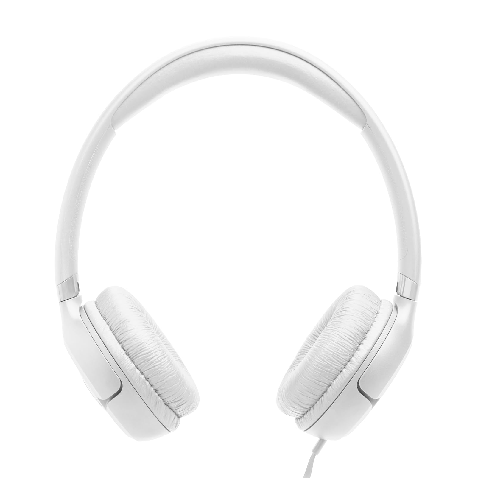 JBL Tune 530 C, Przewodowe Słuchawki Nauszne, Białe | Mikrofonem, Komfortowym Dopasowanie, JBL Pure Bass, Złączem USB-C, Składaną Konstrukcją i Nieplączącym się Kablem