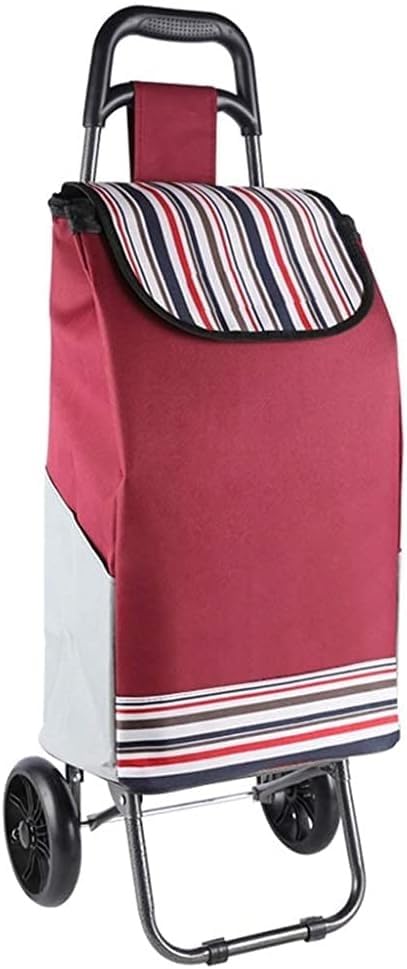 Trolleys, Carrito Plegable Ligero para Escaleras con 2 Ruedas PU, Bolsa de Tela de Movilidad, Capacidad 35L, Resistente miniatura 1