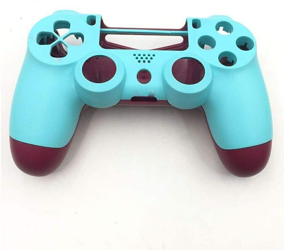 Housing Case Cover Front Back Shell Protector for PS4 Pro JDS-040 JDM-040 Controller (Berry Blue)