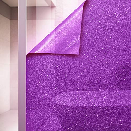 Vinilo adhesivo decorativo frost cristal púrpura 17.89x60in miniatura 1