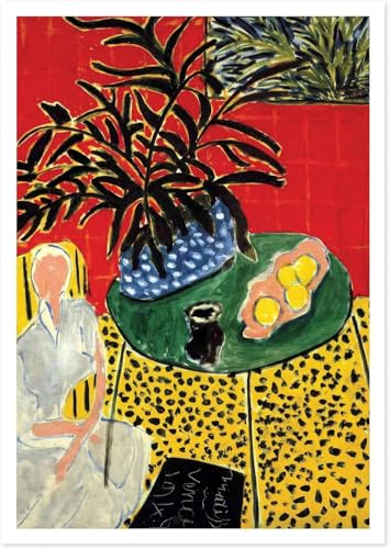 Matisse poster abstrait ensemble de 2 toiles decoration interieure