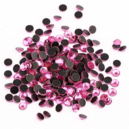 Image of Beadsland Crystal Hotfix Rhinestone,Machine Cut Stone 1440pcs /pkg (Dk.Pink,SS10 /3mm)