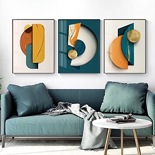 Peinture mur art géométrique abstrait affiche lumineuse décoration intérieure chic 20x30