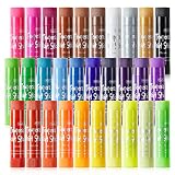 Tempera Paint Sticks, 30 Colors Solid Tempera Paint for Kids, Super Quick Drying, Works Great on Pap