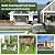 10 Panels Garden Fence Dog Fence Outdoor for Yard, 32in H x 23.6ft L Rustproof Metal Fencing with Ground Stakes | No Dig Animal Proof Containment for Pets/Rabbits | Durable Patio Security Panels