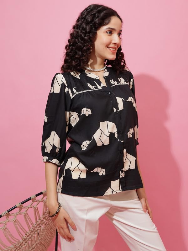 Image of Sheetal Associates Women's Stylish Casual Top for Summer Comfortable | Printed Top| Perfect for Everyday Wear