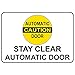 Automatic Door Stay Clear Vinyl Sticker Decal 8