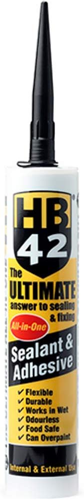 HB42The New 'All-In One' Adhesive & Sealant - Black