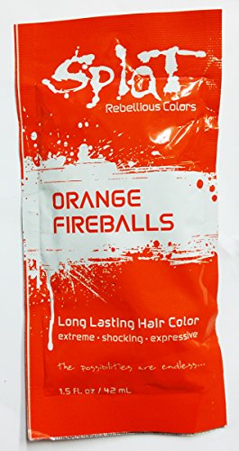 SPLAT Splat Hair Color 1.5 Oz Individual Packs Orange Fireballs