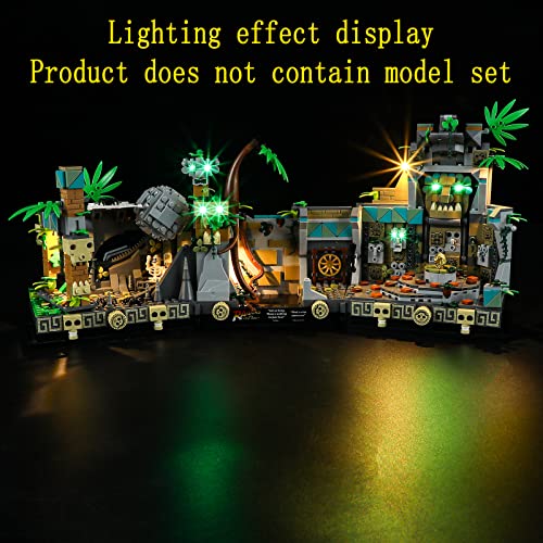 GEAMENT LED Light Kit Compatible with LEGO Temple of the Golden Idol - for Indiana Jones 77015 Model (Building Set Not Included) - Image 4