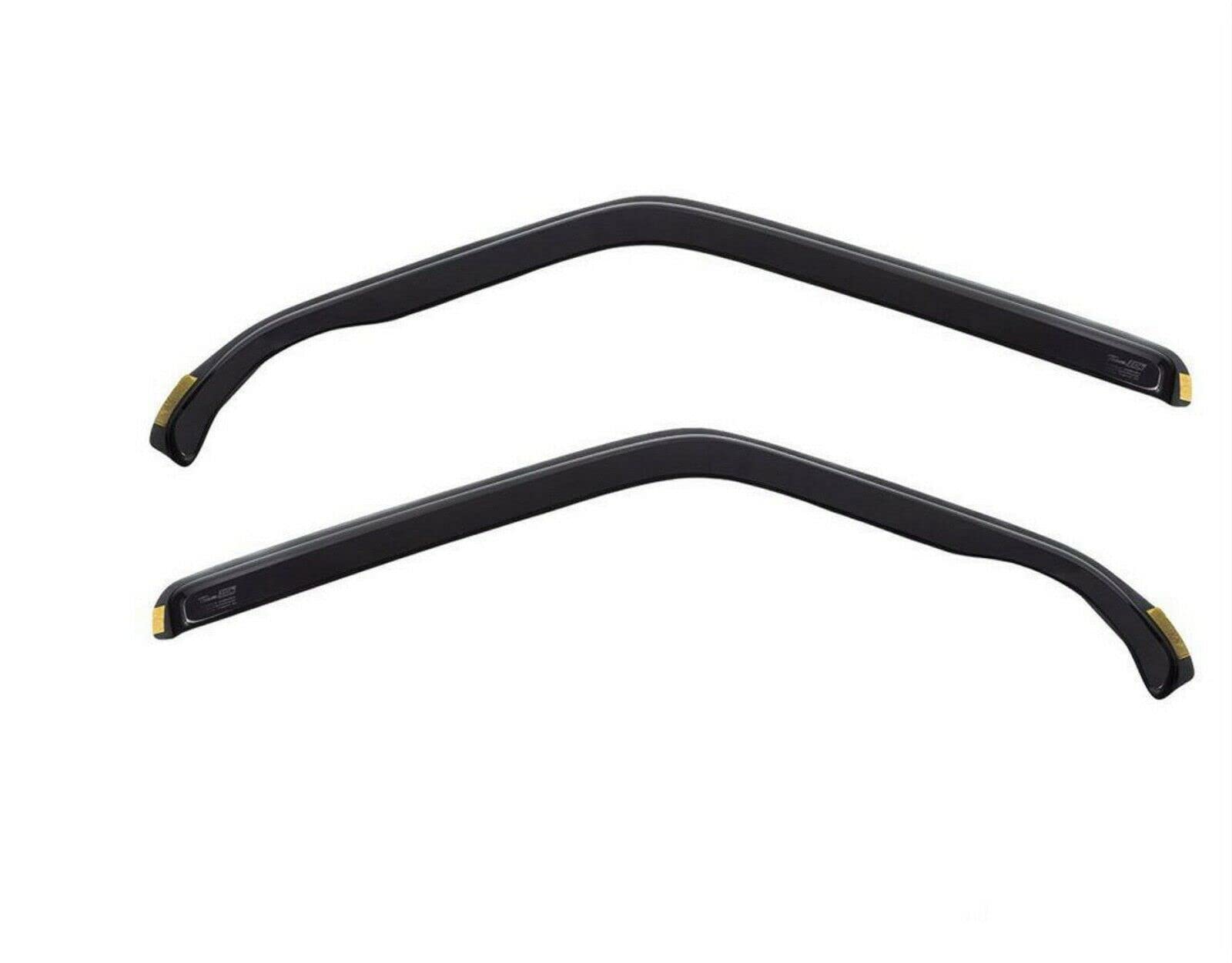 J&J AUTOMOTIVE Heko Déflecteurs d'air et de Vent pour Citroen Jumpy Depuis 2016, Lot de 2pcs, Teintés, Avant et Arrière, Aérodynamique