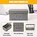 Nurnesy Foldable Index Card Holder with Dividers, PP Index Card Storage Box, Collapsible Box for Cards