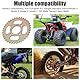 yotutun Fahrrad Kettenrad, 37 Zähnen 420 Kette Kettenrad Hinterrad 48 mm Stahl Ritzel Hinten Heckrad Leichtes Kettenrad Elektrofahrrad Ersatzzubehör für 50cc-125cc Go Kart, ATV, Motorrad