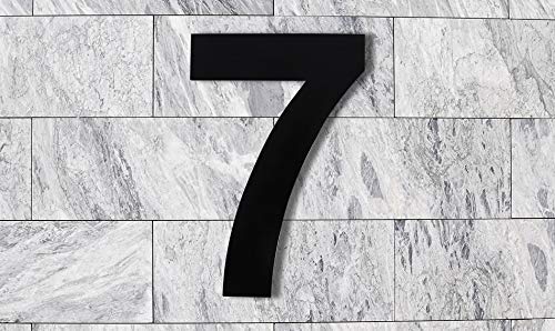 304 Stainless Steel Home Sign QT Modern 10 Inch Black House Numbers ...
