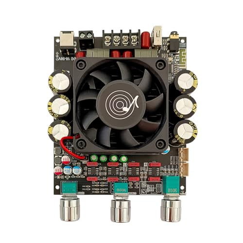 Módulo amplificador compatible con Bluetooth ZK-3002T, módulo amplificador de audio estéreo 300 W + 300 W 2.0 con tono alto y bajo para fondo de casa de fiesta de festival de música