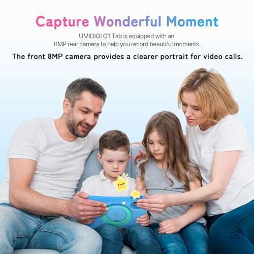Image of UMIDIGI G1 Tab Android Kids Tablet, 10.1 inch Display, 8GB+64GB, WiFi 6, 8MP Dual Camera, Quad-Core, 6000mAh Battery, BT5.0, Eye Care, Parental Control