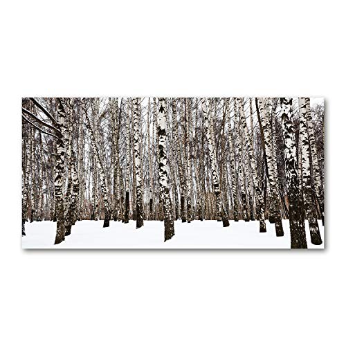Splashback guard en verre de sécurité trempé haut de gamme motif forêt blanche