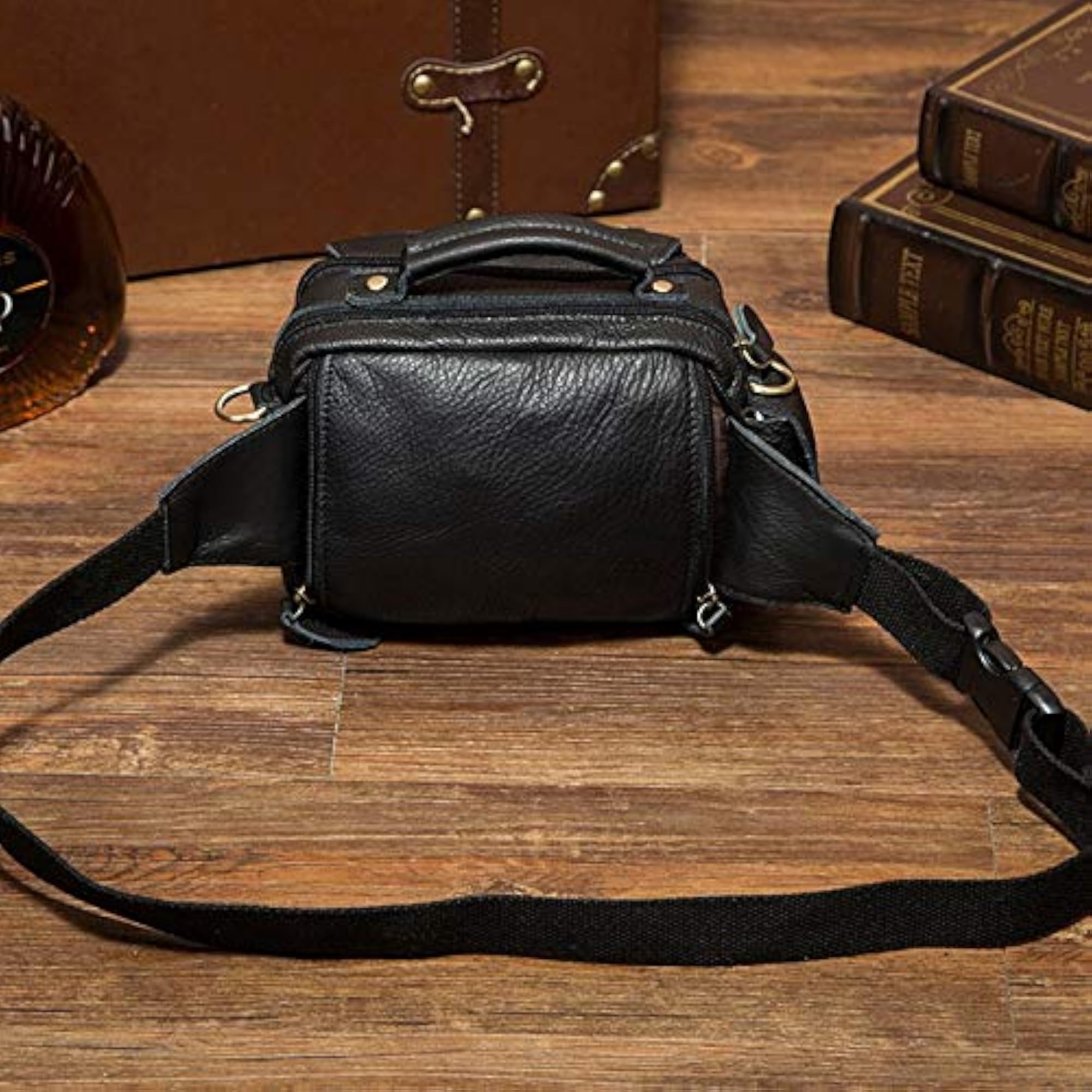 Men's Leather Shoulder Crossbody Bag