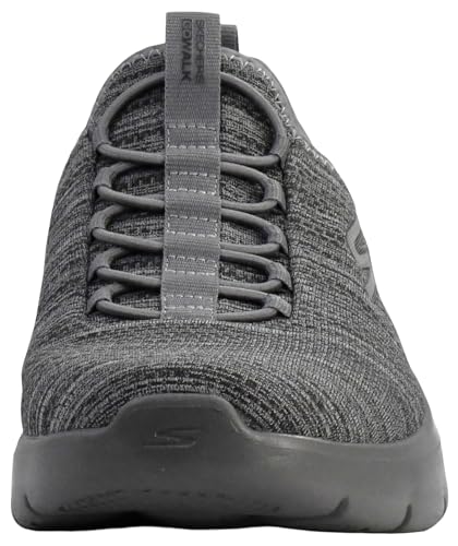 Image of Skechers Men Pull On Walking Shoes | Air-Cooled Goga Mat Insole, Ultra Go Cushioning, Soft Stride Foam, Flex Pillars, Bungee Laces, Vegan