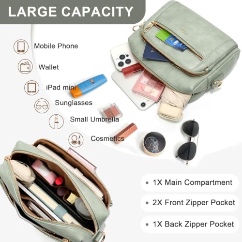 Image of Vegan Leather Crossbody Bags for Women Anti theft Purses and Handbag