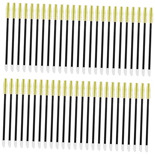 LIFKOME Eyebrow Brush Set 50pcs Spoolies for Eyebrows Lash Brush Makeup Tool for Extensions Fast Easy Application Skin Safe