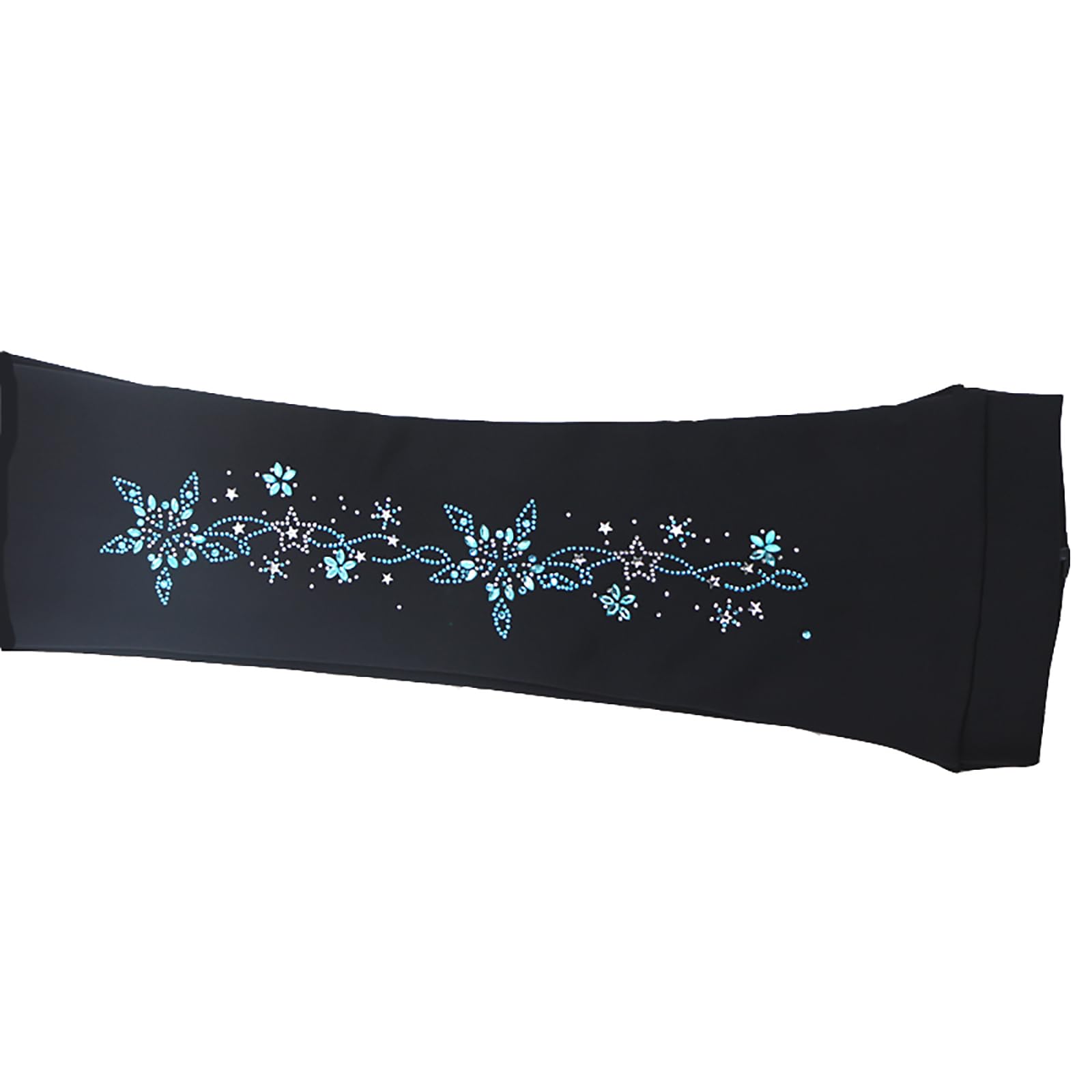 Conjuntos de Ropa de Patinaje Artístico Polar Cálido Mujer Niña Mallas y Chaquetas de Patinaje sobre Hielo con Rhinestones(Size:3XL,Color:Negro)