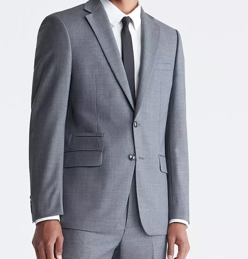 Mens 2 Piece Suit Casual Regular Fit Suit for Men Blazer Jacket Pants Set Business Prom Wedding Suits3