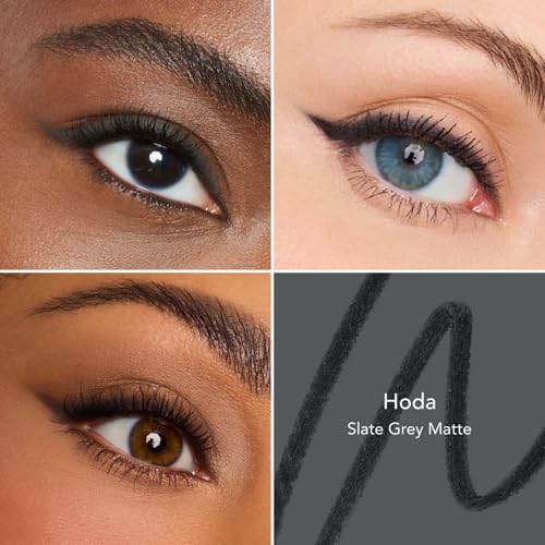 Thrive Causemetics Infinity Waterproof Eyeliner Pencil, Built In Sharpener & Smudge Tip, Long Lasting, Smudge Proof, Hyaluronic Acid & Shea Butter, Vegan & Cruelty Free, Hoda (Slate Grey Matte) - Image 4