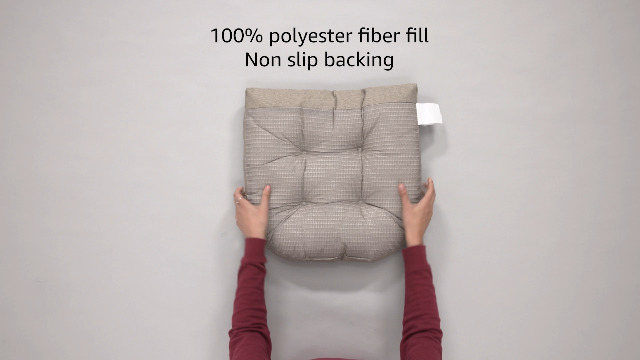 Sweet Home Collection Rocking Chair Cushion Premium Pads Non Skid Slip Backed Set of Upper and Lower with Ties(Pack of 1)