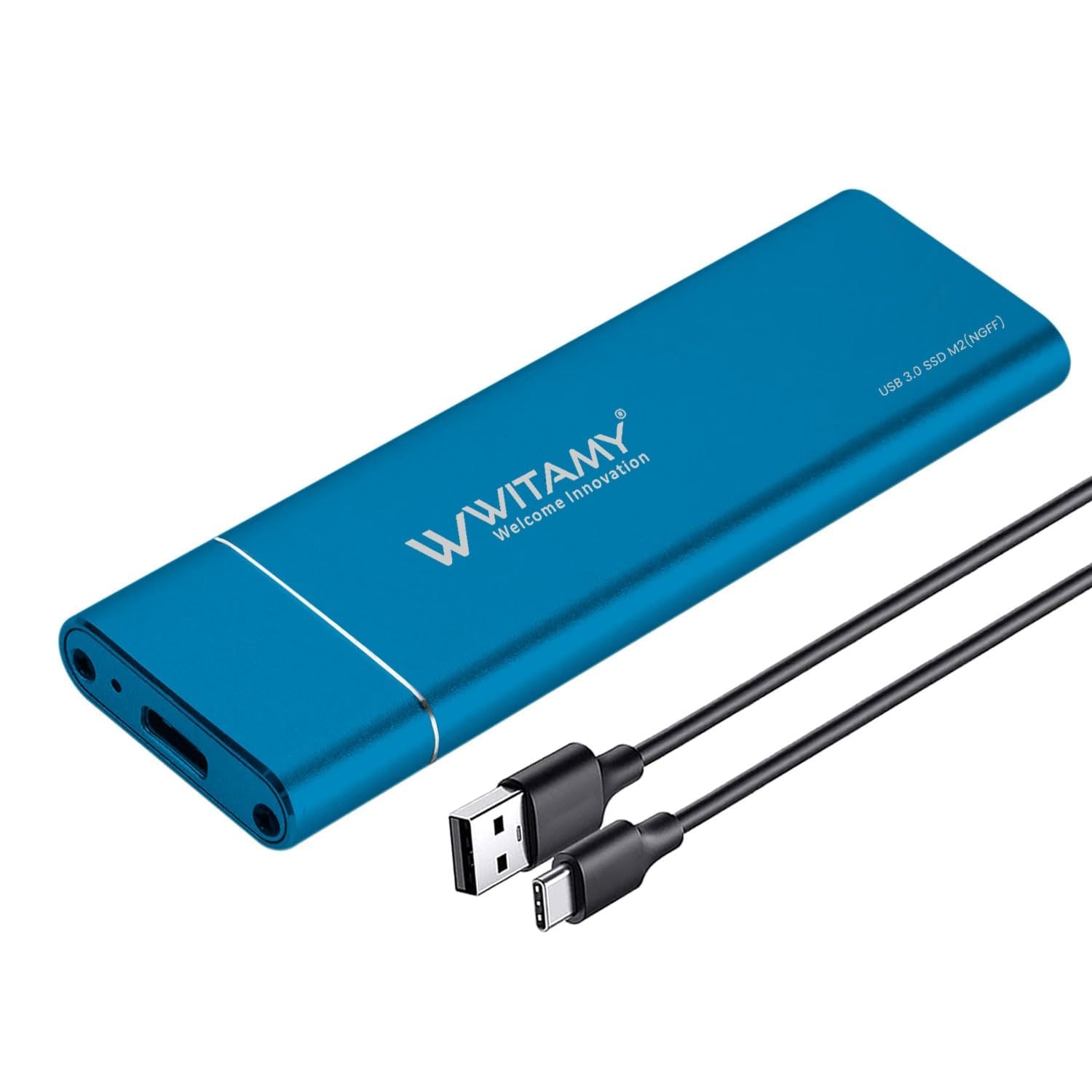 Mini External USB 3.0 M.2 SATA SSD Enclosure Hard Disk NGFF M.2 2280 2260 2242 2230 Solid State Drive with Key B/Key - Blue (Not for NVME)-image-12