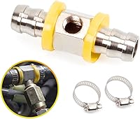 Vista 2 de BARTOO 1/2 "línea de combustible presión de combustible con púas bloqueo T adaptador incluye abrazaderas