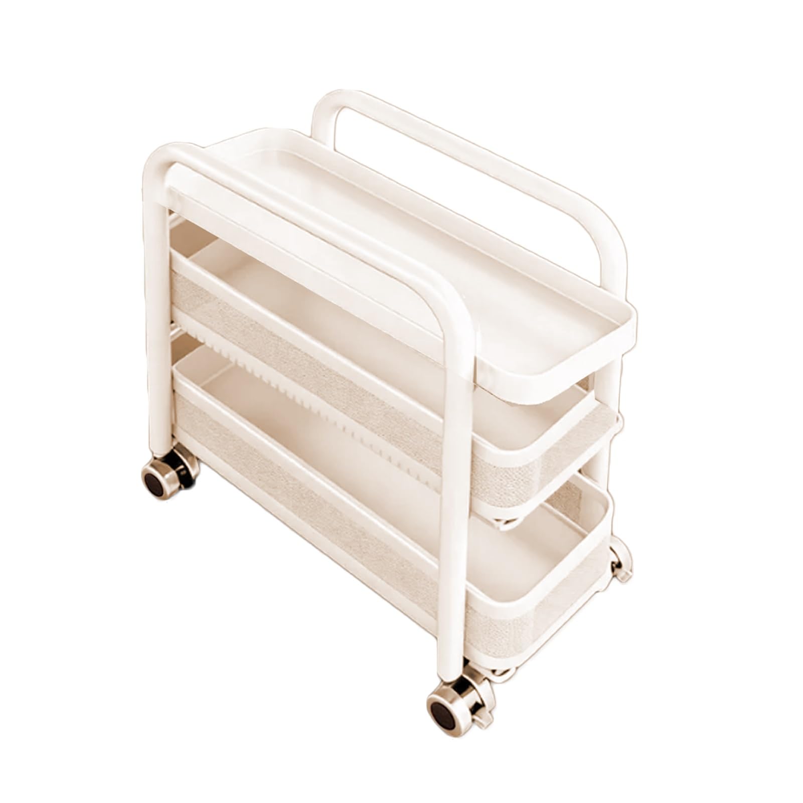 Carrello sottile a 3/4/5 ripiani, bagno stretto con cassetti, ripiano per bucato e piccoli spazi (colore 1, 3 ripiani, 17 x 40 x 69 cm)