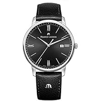 Maurice Lacroix Reloj analógico para Hombre. de Cuarzo con Correa en Cuero EL1118-SS001-310-1