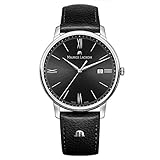 Gehäusematerial: Edelstahl Maurice Lacroix Herren Analog Quarz Uhr mit Leder Armband EL1118-SS001-310-1