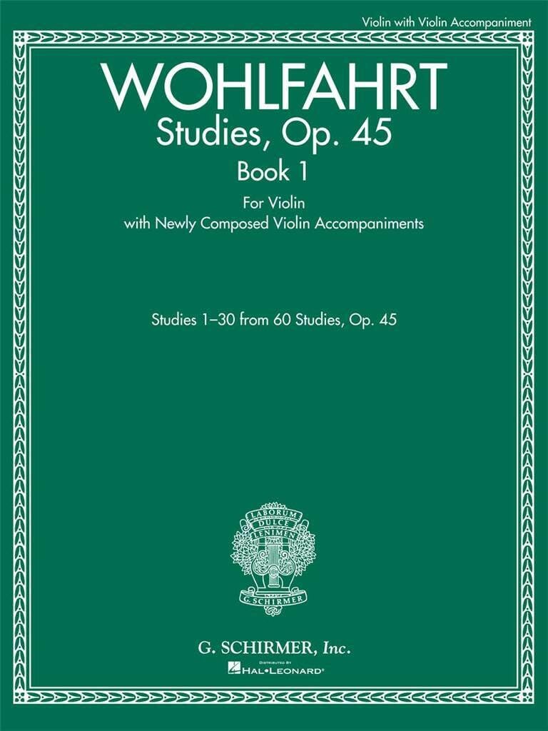 Studies, Op. 45: Violin With Violin Teacher Accompaniment, for Violin With Newly Composed Violin Accompaniments