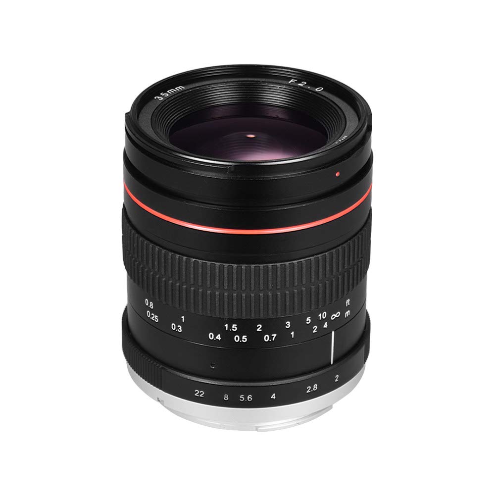 Szerokokątny obiektyw 35 mm F2.0 z ręcznym ustawianiem ostrości, pełnoklatkowy obiektyw lustrzanki o niskiej dyspersji, zamiennik dla Canon EF Mount 100D 200D 350D 450D 500D 650D 70D 60D 5D 5D2 5D3