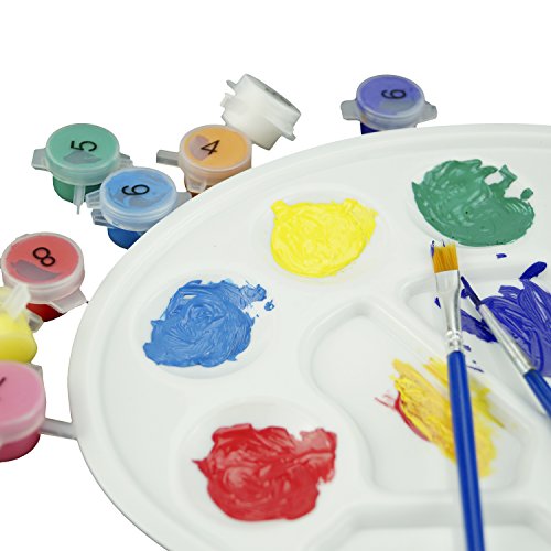 Farbwannen Paletten mit Zehn-Loch-Daumenloch - Mit Kare & Kind Einzehandelsverpackung