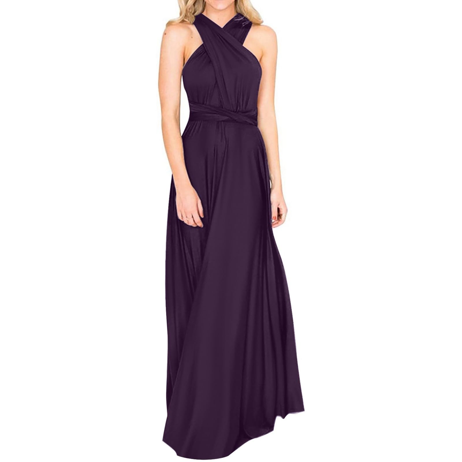 Robe Longue à Bandes Sexy Dos Nu en Corde pour Femme 1