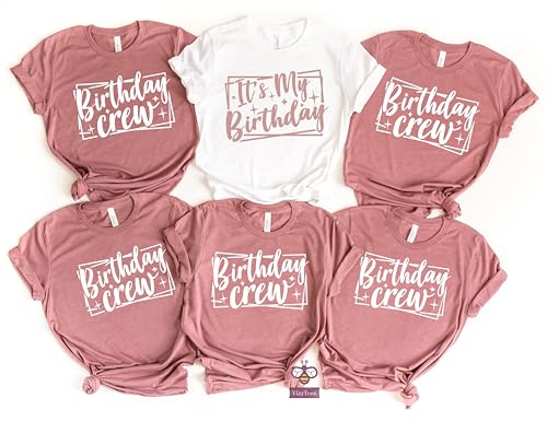 Birthday Shirt, Birthday Party Shirts, UNISEX Birthday Crew shirts, Birthday Squad, Birthday Party shirts for Women, Men, Boys, Girls, Matching Family Birthday T-shirts2