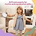 Stoie's Kids Musical Instruments Set – Wooden Percussion Instruments for Toddlers, Xylophone, Tambourine, Maracas, Music Toys for Toddlers, Preschool Musical Instruments