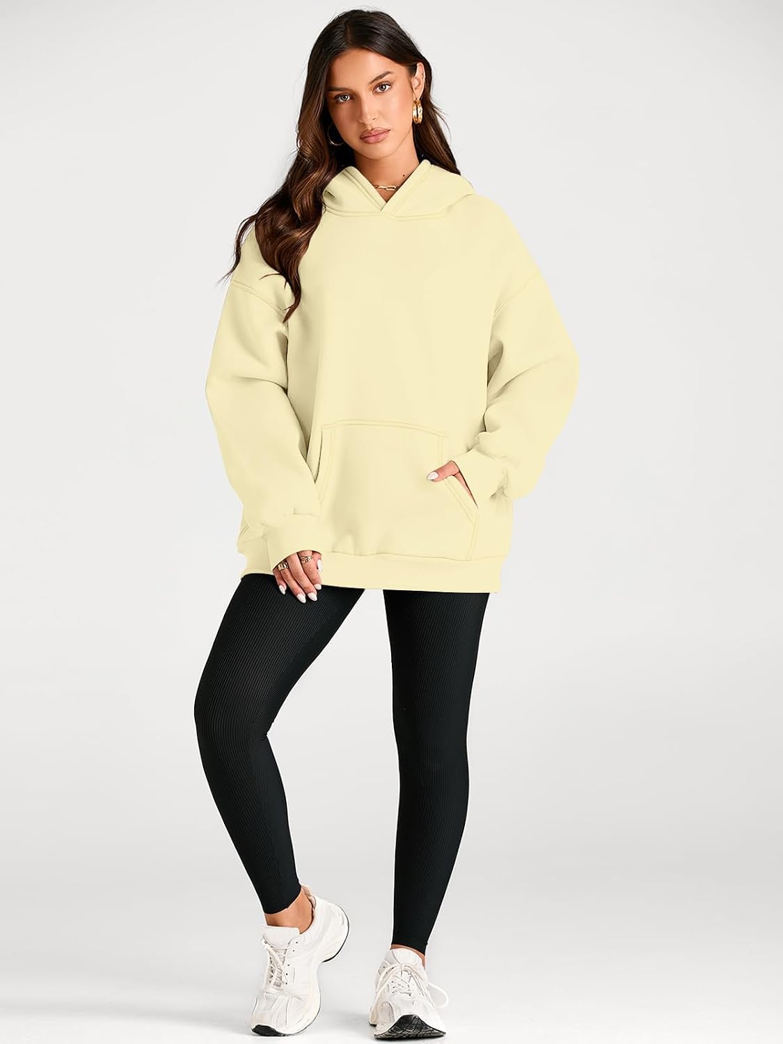 Trendy Queen Womens Oversized Hoodies Fleece Sweatshirts Fall Fashion Pullover Sweaters Winter Clothes