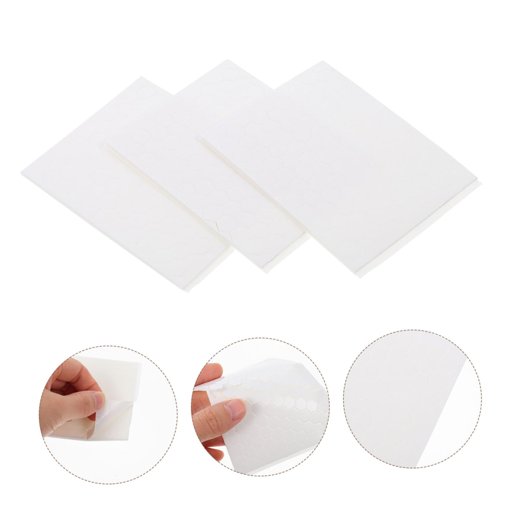 STOBOK 15blätter Starke Doppelseitige Hexagon-klebepads Für -handwerk Zur Fixierung Von Wanddekorationen Küchenutensilien Und Mehr Pro Packung