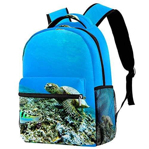 Sac à dos de voyage décontracté motif tortue coloré idéal pour vos sorties en ville