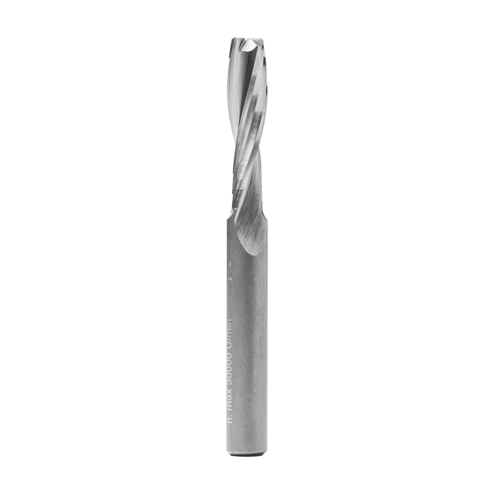 ENT 10030 Spiralnutfräser Premium VHW, Schaft (S) 8 mm, Durchmesser (D) 8 mm, NL 32 mm, GL 80 mm