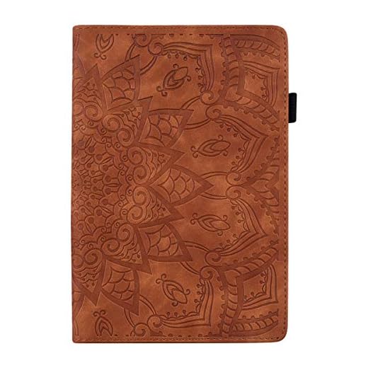 Lspcase Fodral för Huawei Mediapad M5 10,8 tum/M5 Pro PU-läderfodral plånbok kortfack bokstil skyddsfodral med pennhållare för Huawei surfplatta M5 10 10,8 tum/Mediapad M5 Pro Mandala