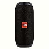 T&G117 Portable Wireless Speaker - 10W HD Sound with Powerful Bass | 1200mAh Battery | IPX4 Water Resistant | Hands-Free Calling | Multi-Playback (TF Card/USB/Wireless/AUX)
