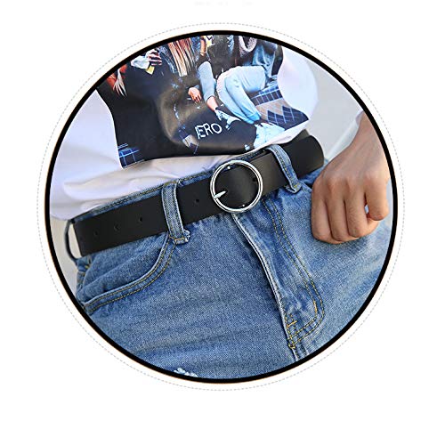 EANAGO Cinture per donna, 2.4 cm, nera