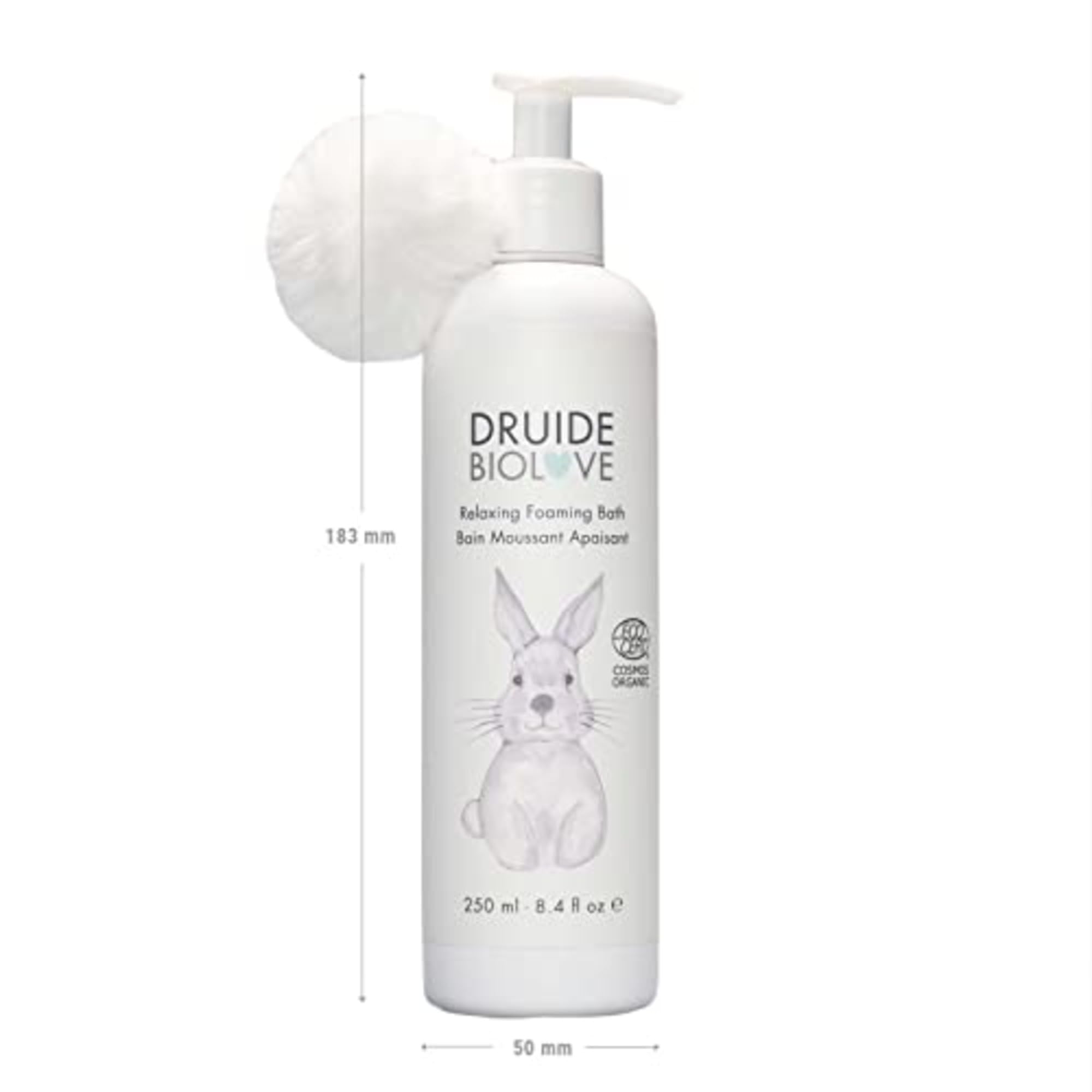 Laboratoires Druide Baby Bubble Bath – Relaxing Foaming Wash for Babies & Kids [250 ml]