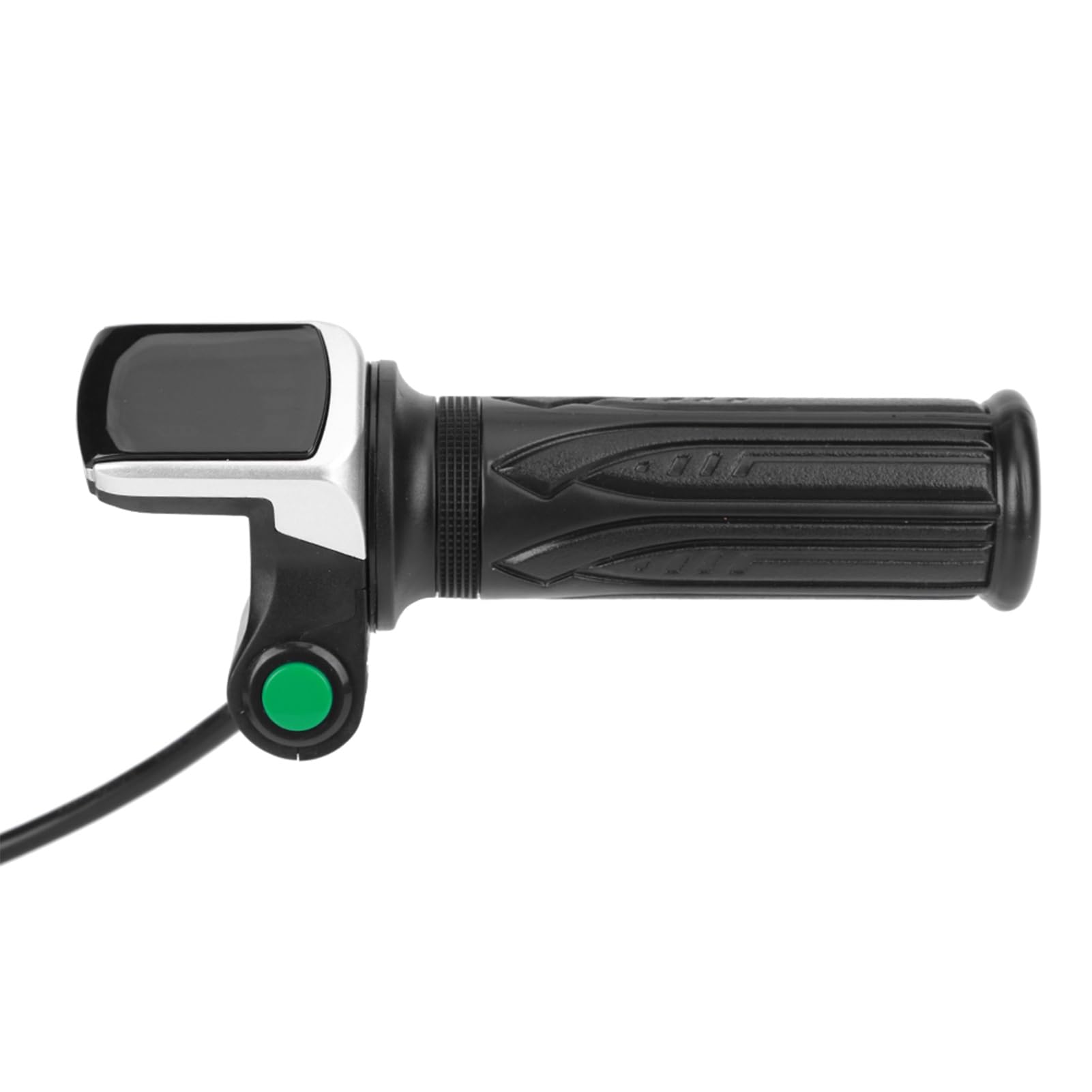 Manetka Gazu do Roweru Elektrycznego LCD z Przełącznikiem - Ergonomiczna Konstrukcja Regulująca prędkość, Przejrzysty Wyświetlacz LCD, Wodoodporny, Kompatybilny z Systemami 36 V / 48 V (36V)