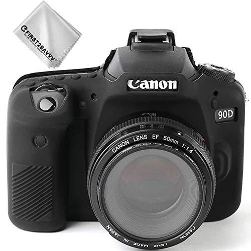 50% Off Discount First2savvv Rubber Camera Case Body Bag Full Cover Compatible with Canon EOS 90D XJPT-90D-GJ-TJ-01